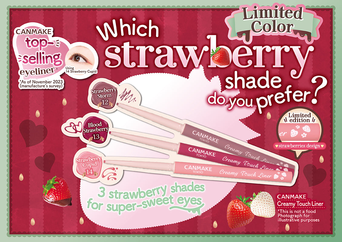 Which strawberry shade do you prefer?  3 strawberry shades for super-sweet eyes