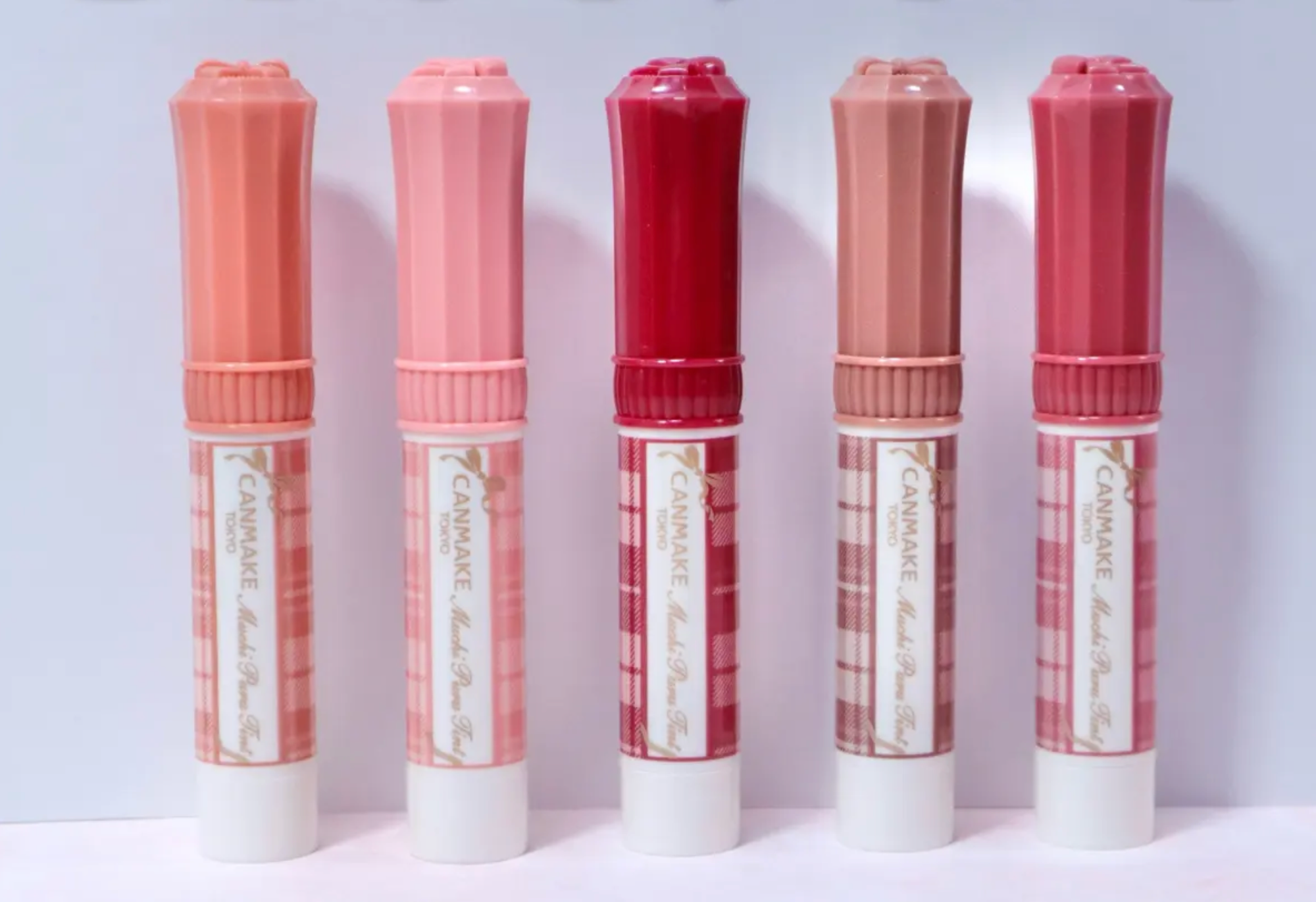 ♡ HOT ♡ SOLD OUT  QUICK ~~ Review of all colors of CANMAKE MUchi puru Tint - JUST RESTOCK