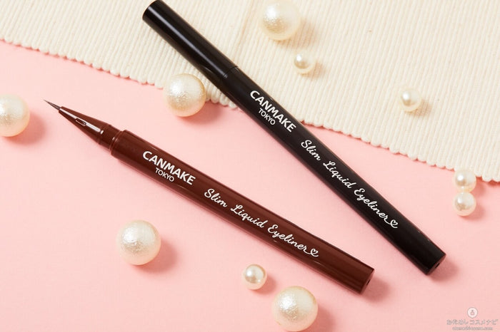 HOT X CANMAKE Slim Liquid Eyeliner Eyeliner with an ultra-slim short brush to combat shaky hands