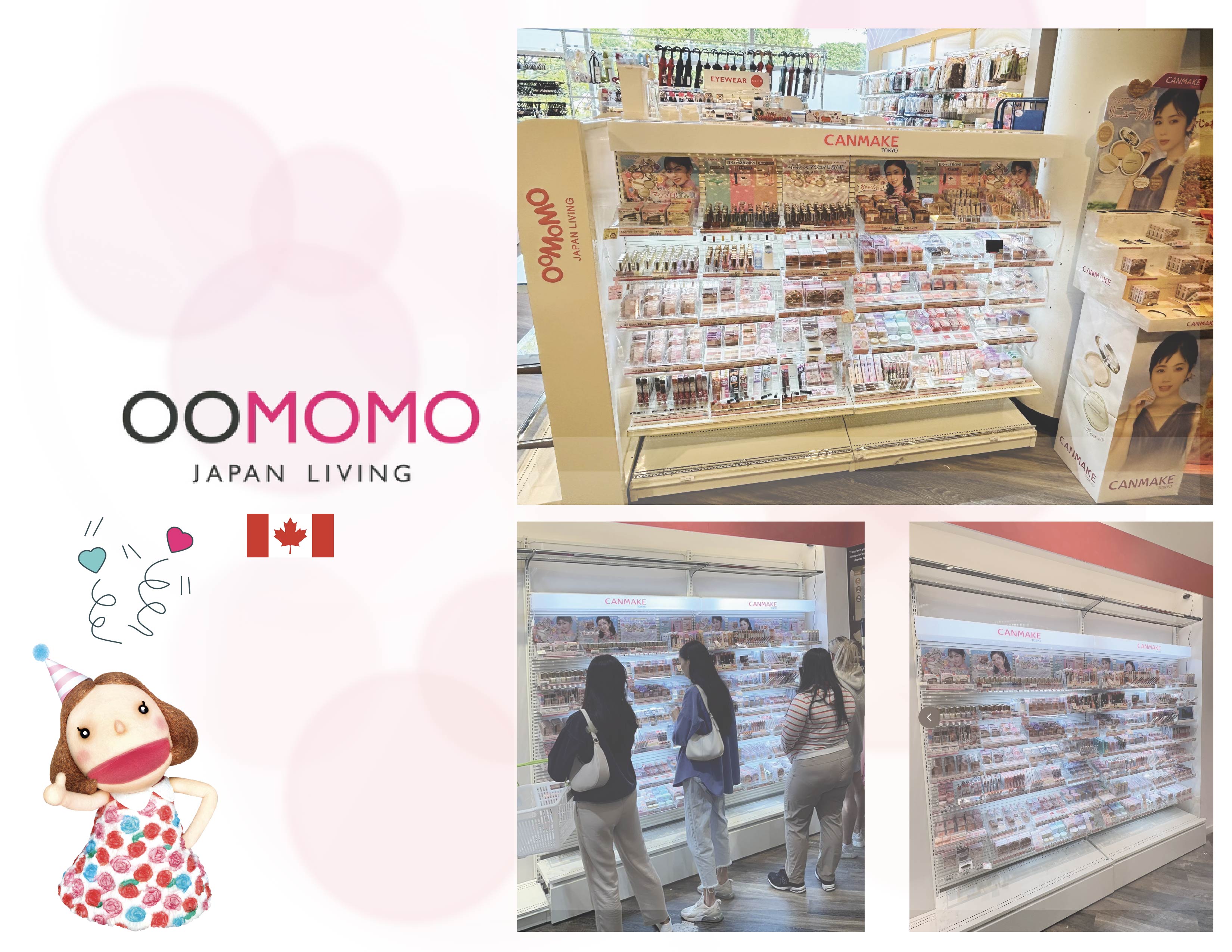 Excited to announce launch of the CANMAKE Full line at OOMOMO Japan ...